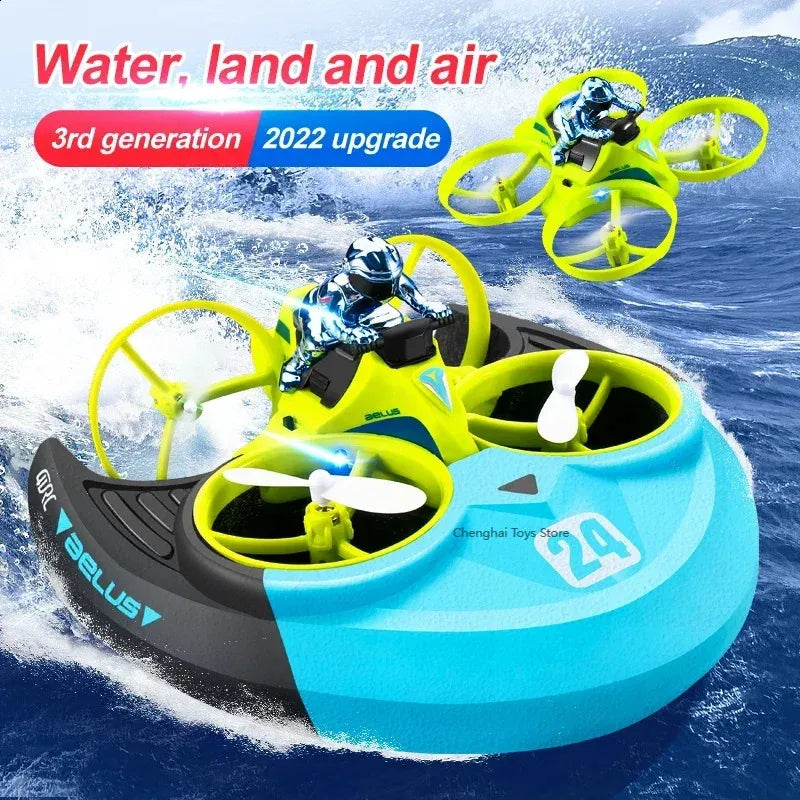 🚤🌊¡Diversión sin límites con el NAVIAga Mini RC 3 en 1!🌊🚁