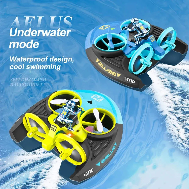 🚤🌊¡Diversión sin límites con el NAVIAga Mini RC 3 en 1!🌊🚁